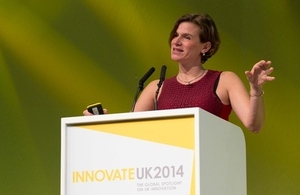 Professor Mariana Mazzucato speaking at the annual Innovate UK event