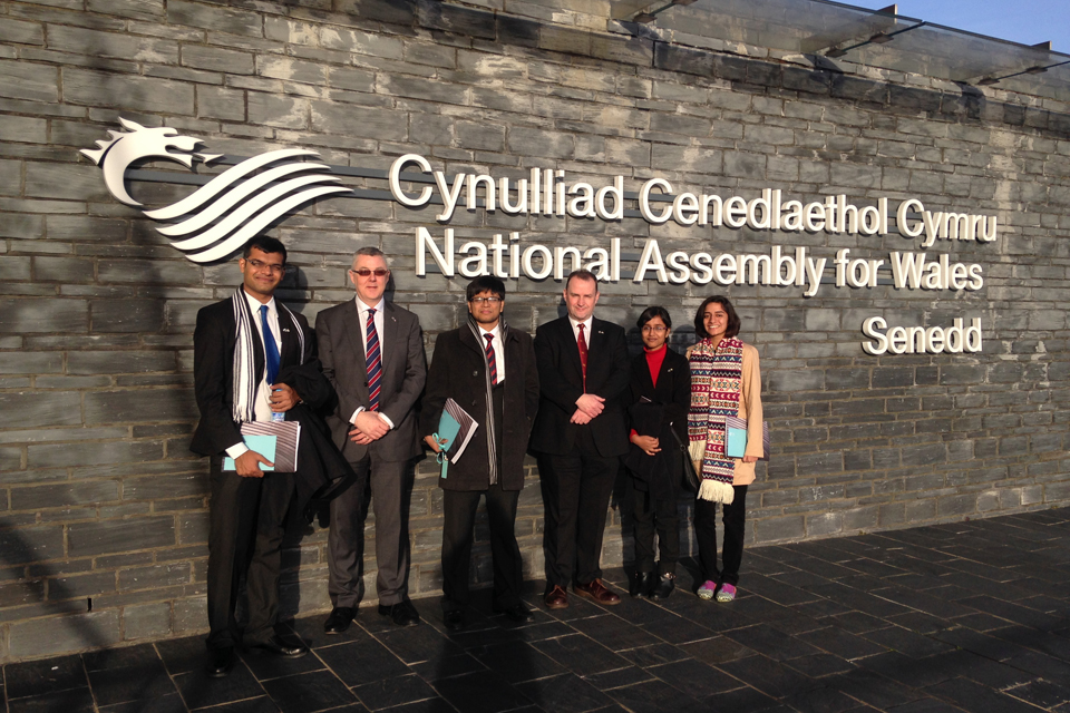 Winners of the GREAT Debate Competition in UK at the National Assembly of Wales