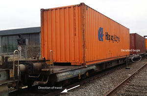 Image of wagon involved in the derailment