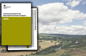 Greening workbook on rural image background