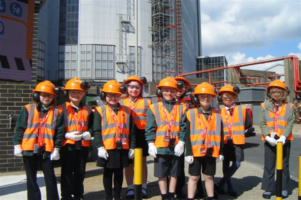 Greatland pupils on their visit