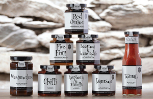 Selection of produce from Hawkshead Relish Company