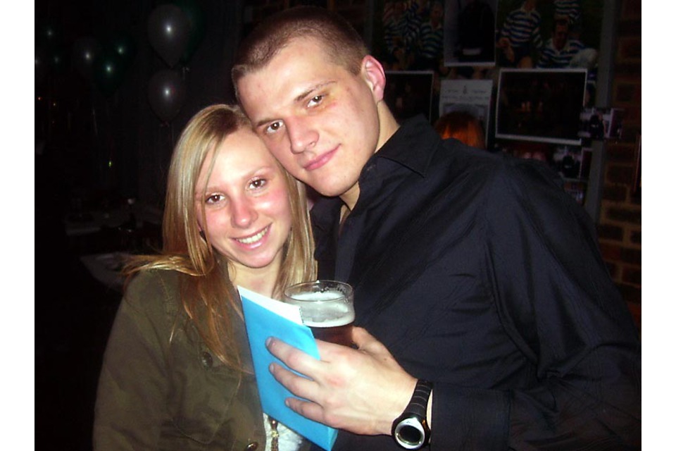 Marine Tom Curry with his girlfriend, Carla (All rights reserved.)