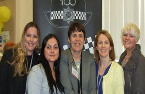 PC Gillian Spence, centre, with other CNC colleagues at the conference