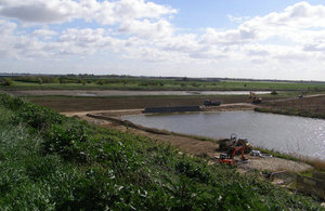 Work has been carried out to repair, strengthen and improve the flood banks at Slippery Gowt