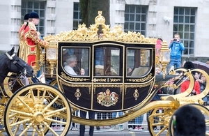 The Queen in her carriage