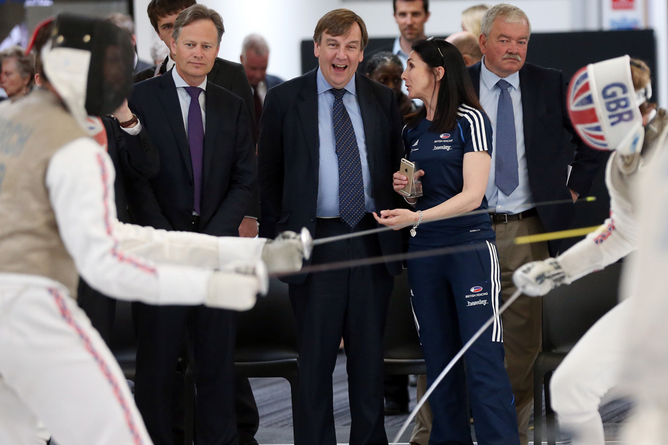 Culture Secretary opens new British Fencing Elite Training Centre GOV.UK