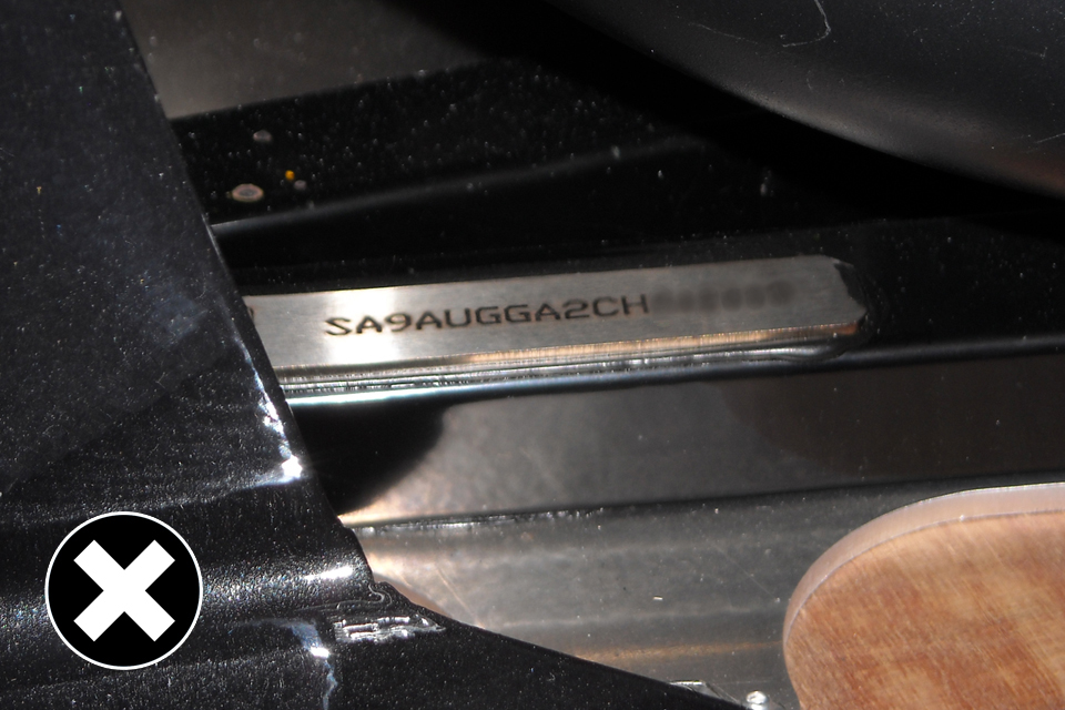 Not allowed: plate needs to be seam welded to the frame/body.