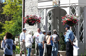 Guests visit Earnscliffe during Open Doors Ottawa