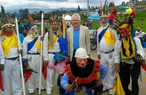 Ambassador Patrick Mullee attended the Corpus Christi cultural celebrations in the district of Amaguana, South of Quito