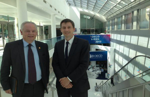 Lord Maude at the OECD with UK Ambassador Bridge