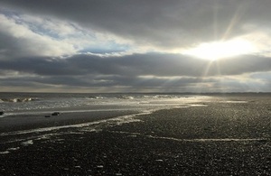 Lowestoft beach (Cefas HQ)