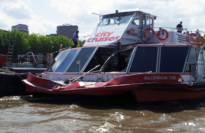 Damage to passenger vessel Millennium Time