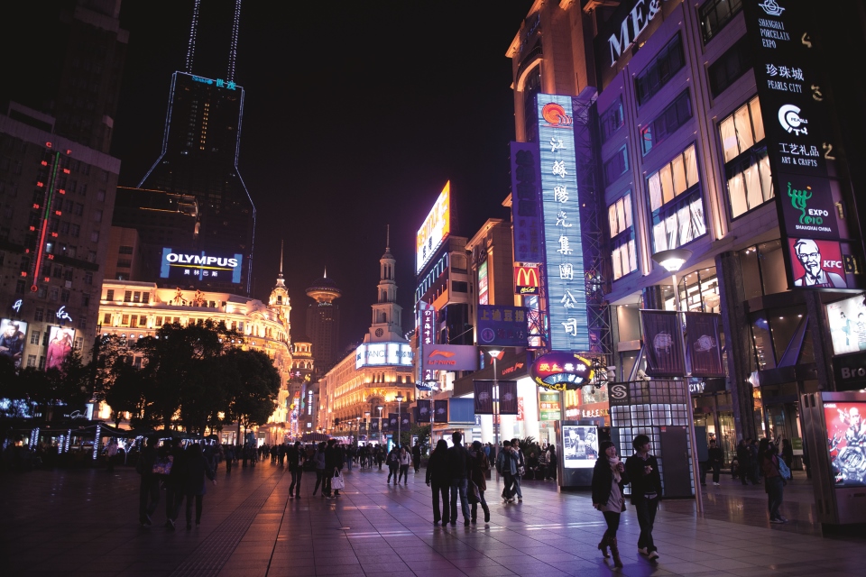 East Nanjing Road Shanghai © Oliver Slay/Crown Copyright