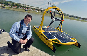 Dan Hook, Managing Director of ASV with the C-Enduro.