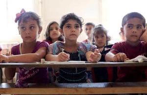 Students at Lebanese public school