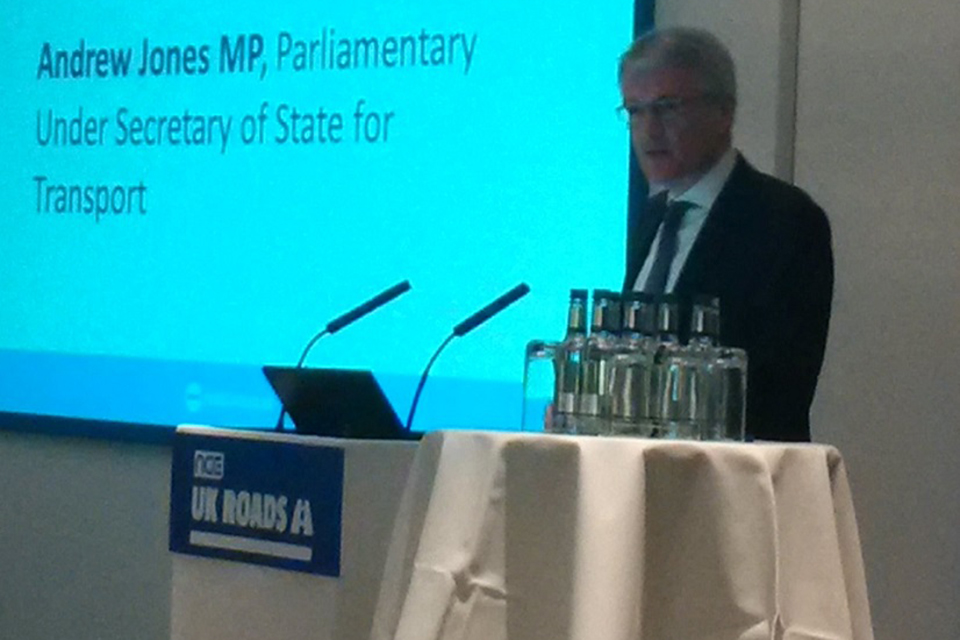 Andrew Jones at New Civil Engineer UK Roads Conference 2015