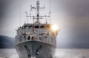 Royal Navy minehunter HMS Blyth