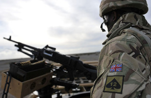 Soldier from 12 Mechanized Brigade taking part in a training exercise (stock image)