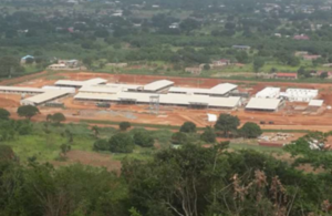 A hospital being built in Ghana