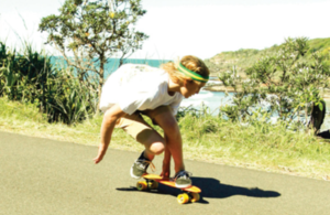 Young man on skateboard