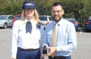 An example of the body worn video cameras used by south Essex parking partnership