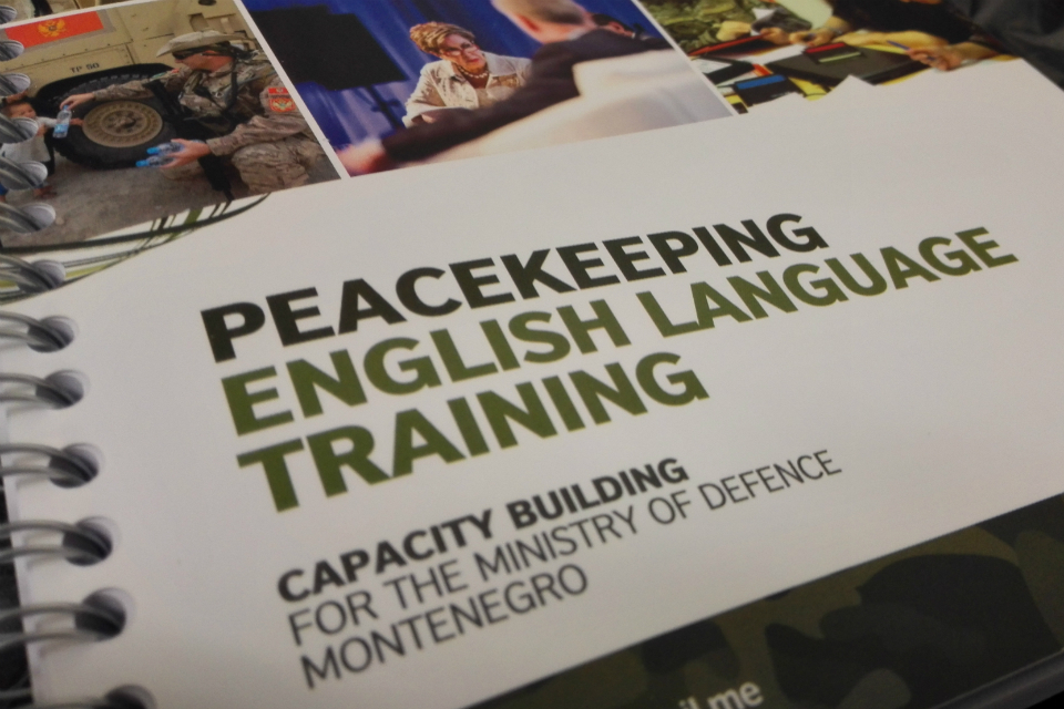 Continuation of Peacekeeping English Language Training in Montenegro