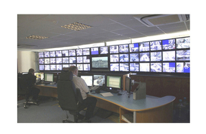 The CCTV control room
