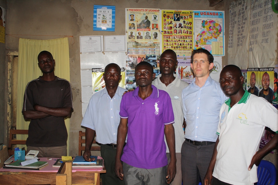 Joe Bolton at KAYODA offices in Pallisa