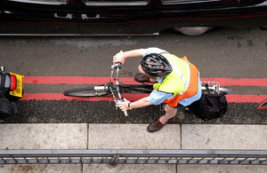 Cyclist on the road