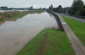New flood defences at Burringham