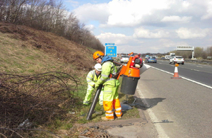 M18 litter picking with vacuum