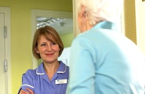 Nurse with patient