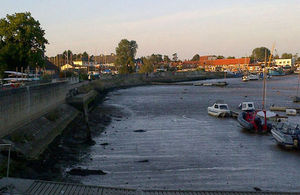 Woodbridge sea wall