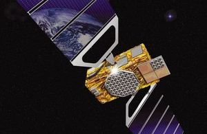 Artist's impression of a Galileo satellite.