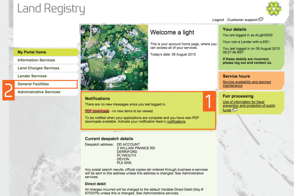 Land registry business plan