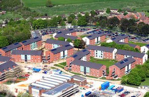 Service accommodation at Swinton Barracks, Perham Down (stock image)