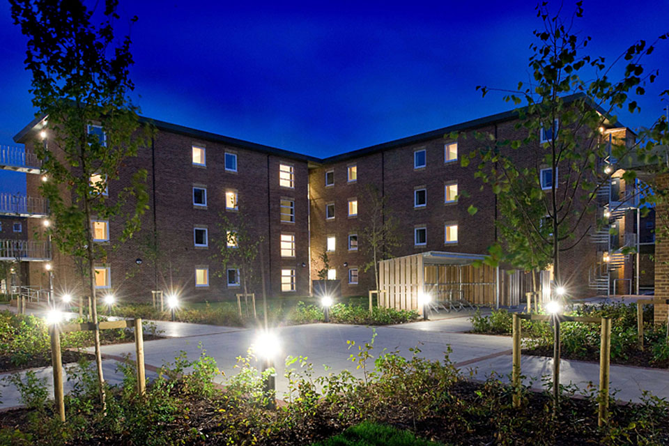 Service accommodation at Woolwich, South East London (stock image)