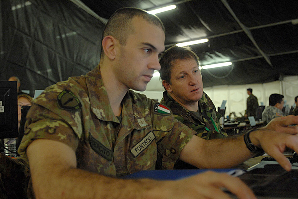 NATO personnel participating in Exercise Arrcade Spear 2