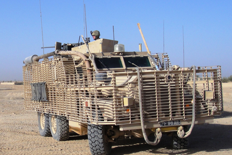 Driving the Mastiff in Helmand - GOV.UK