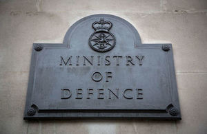Ministry of Defence Plaque (Crown Copyright. All rights reserved)