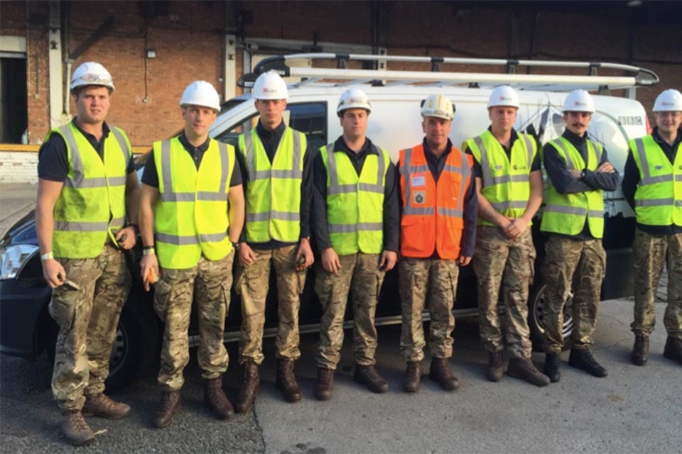 Army regiment supports BBC's DIY SOS team to transform homes for