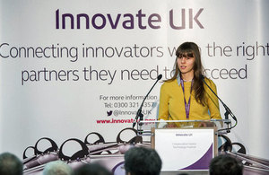 Izabela Kordas of Sunamp Ltd at the 2015 Collaboration Nation event