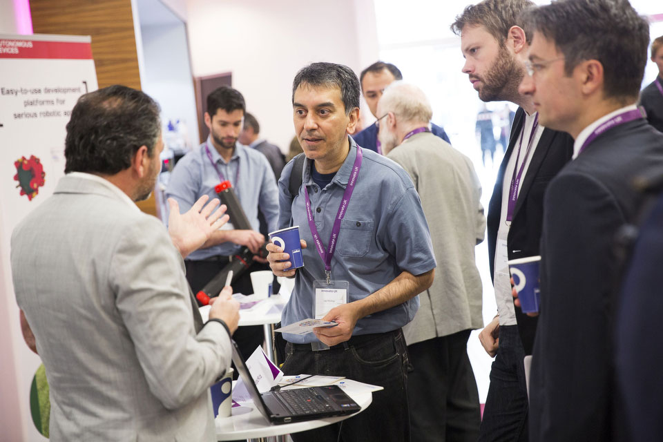 exhibitors networking at the Collaboration Nation technology-inspired event 2015