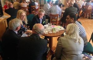 Nicola Blackwood MP in a break out session at the Oxfordshire Veterans Forum with Andrew Smith MP. Photo: Paul Honey. All rights reserved.