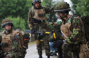 Training exercise on Salisbury Plain