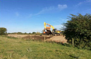 The Environment Agency has strengthened sections of the River Bain banks