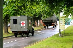 4 Armoured Medical Regiment recently relocated to Keogh Barracks. Photo: Crown Copyright 2015