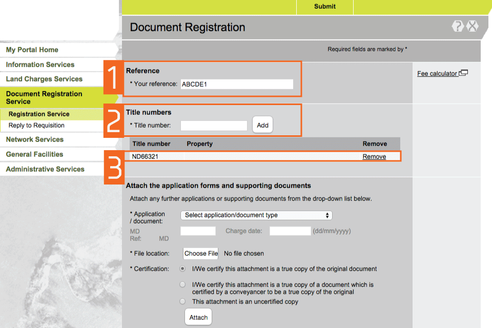 how to check land registration online