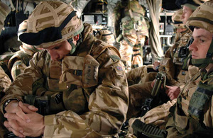 The support of a group helps many troops cope with the traumatic experiences of combat (stock image)